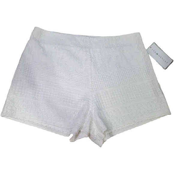 Free People White Cheeky Embroidered Shorts - Picture 2 of 7